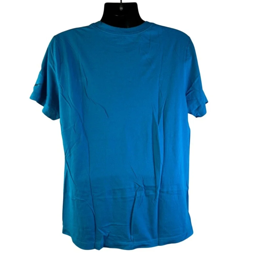 Nike Carolina Panthers Football Logo T-Shirt‎ Mens Sz Large Blue NFL Graphic Tee